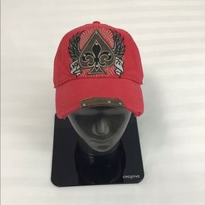 Daniel Cremieux Bright red Embroidered paneled cap